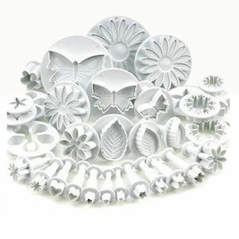 33 Pcs Fondant Cake - Decorating, Mold Mould Cookies Bakeware Set