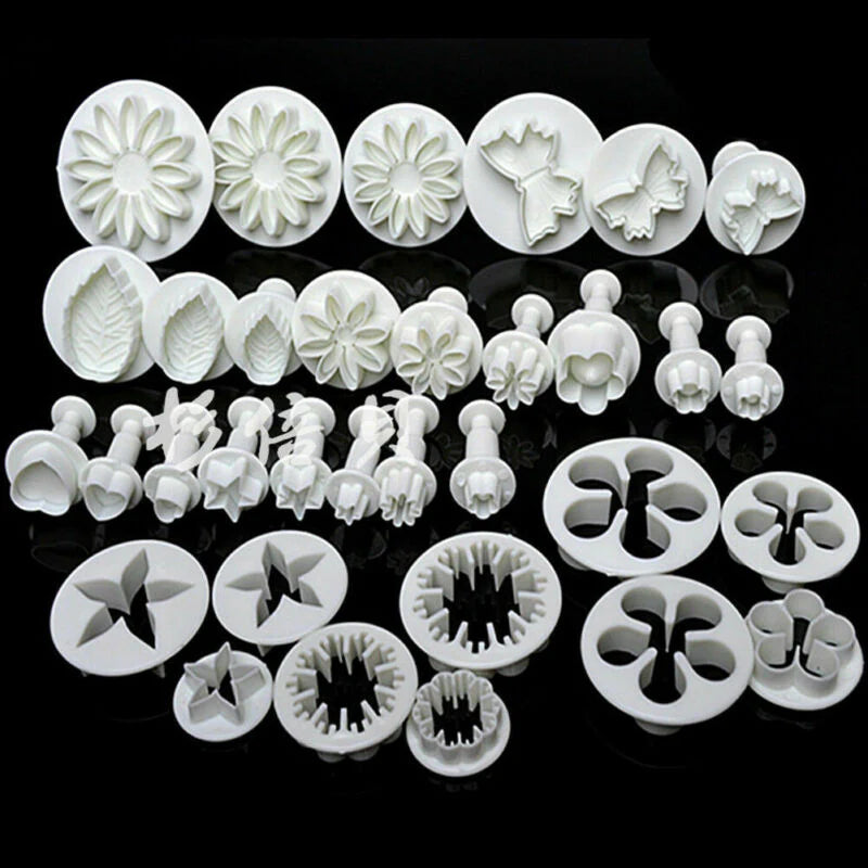 33 Pcs Fondant Cake - Decorating, Mold Mould Cookies Bakeware Set