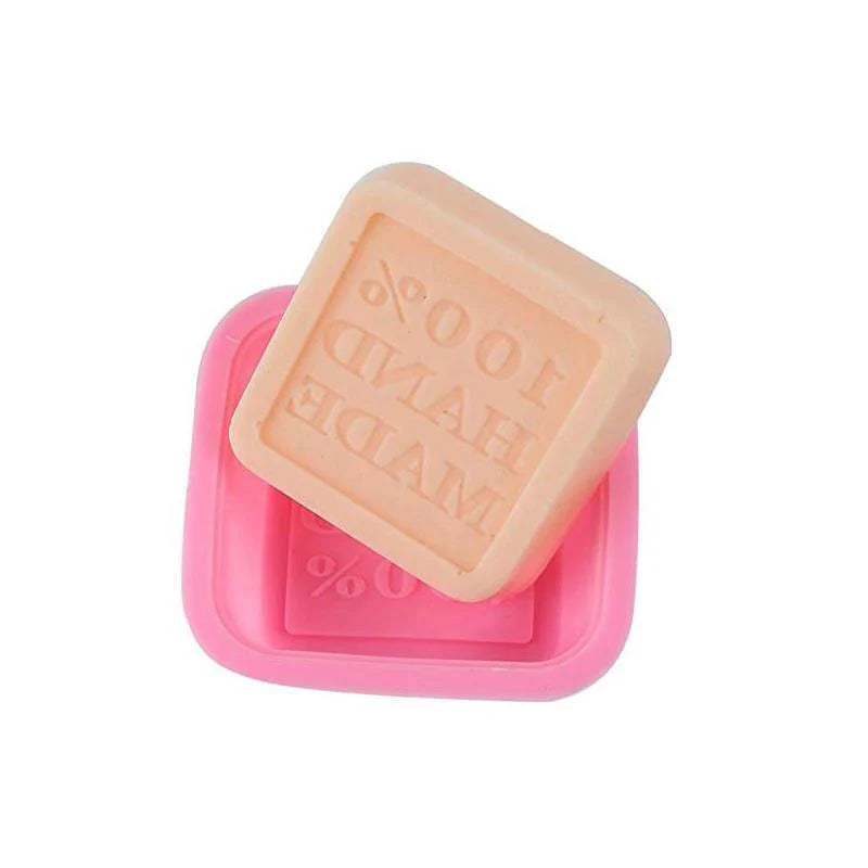 3D Square Shape Design Silicone Soap Mold - Fondant Cake Decorating Mold