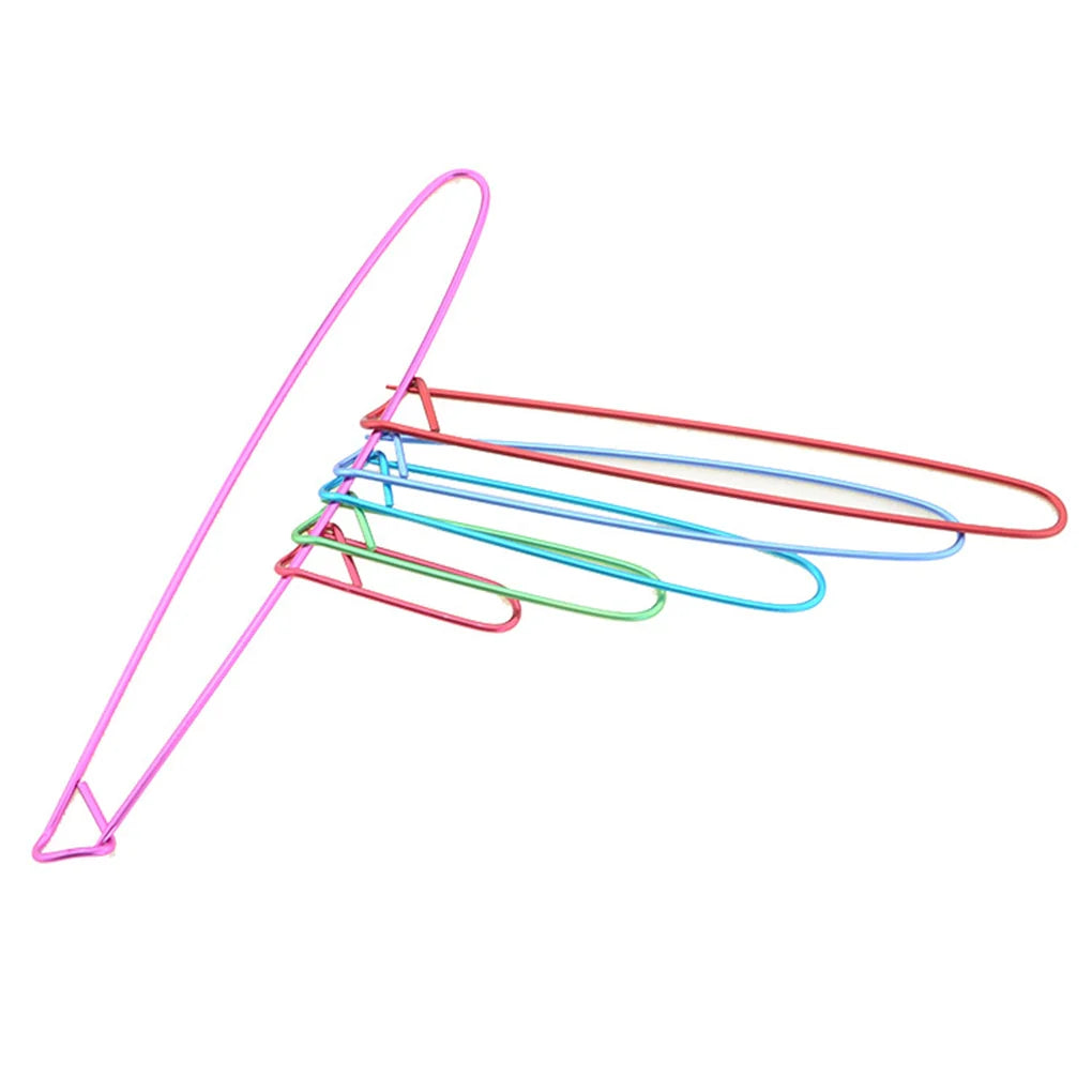 Multicolor Knitting Needles Clip Set - Needle Clip Craft Knitting Crochet Locking Weaving Sewing Tool