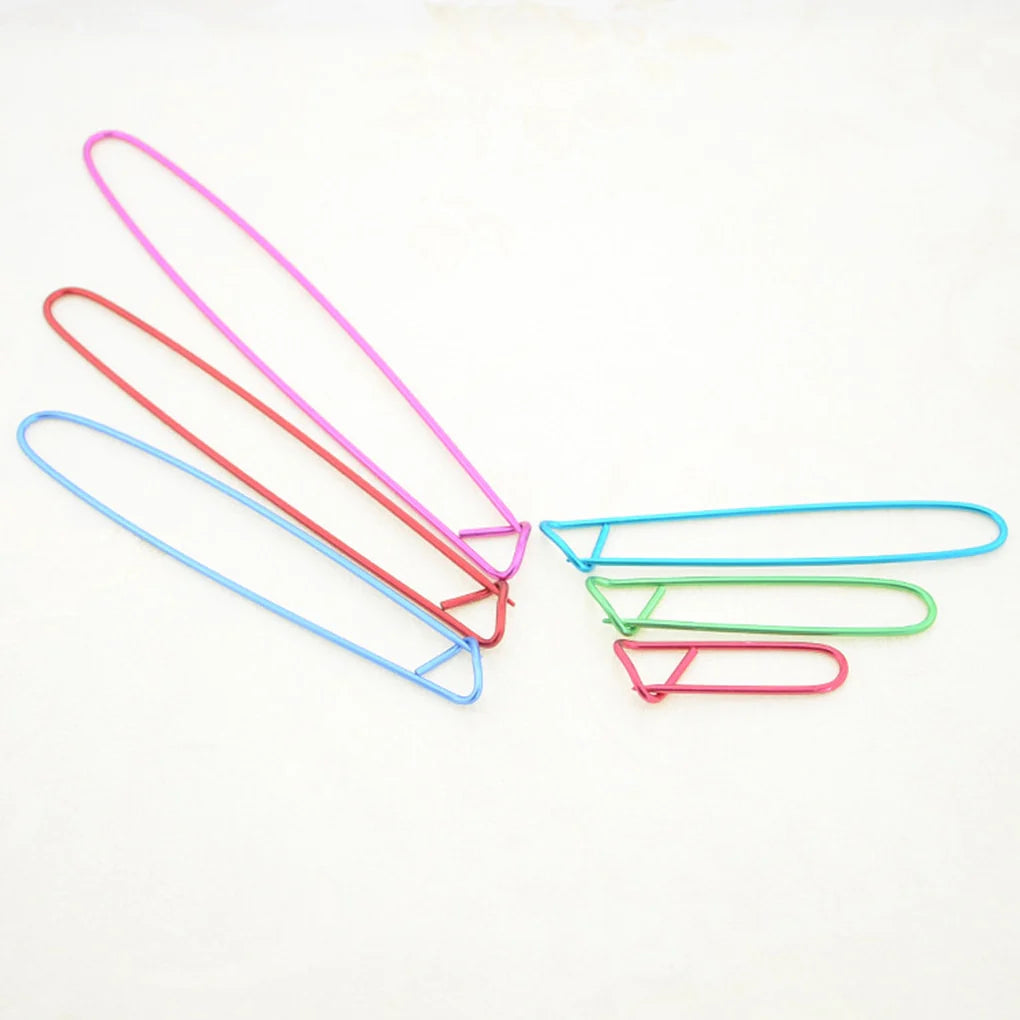 Multicolor Knitting Needles Clip Set - Needle Clip Craft Knitting Crochet Locking Weaving Sewing Tool