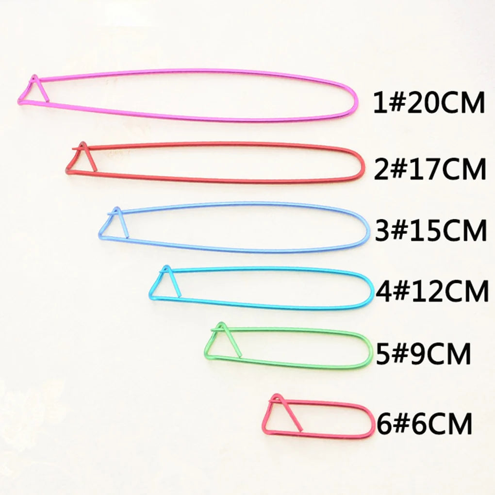 Multicolor Knitting Needles Clip Set - Needle Clip Craft Knitting Crochet Locking Weaving Sewing Tool