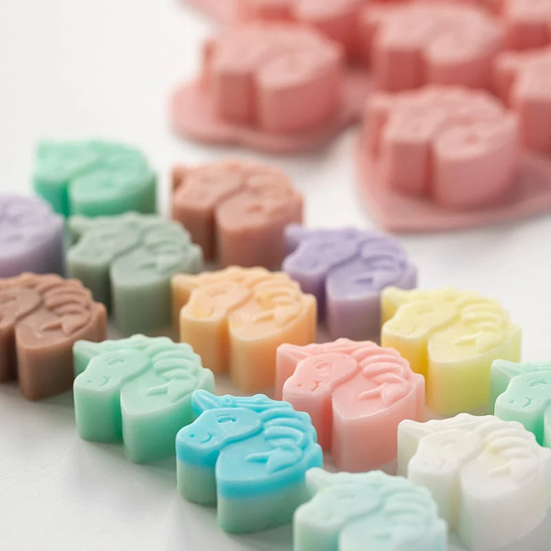 Unicorn Shape Handmade Soap Silicone Mold - Cake Decorating Soap Molds