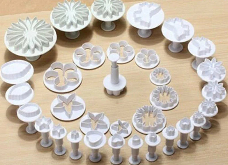 33 Pcs Fondant Cake - Decorating, Mold Mould Cookies Bakeware Set