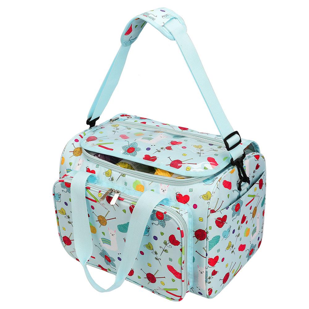 Knitting Woolen, Yarn Storage Bag With Inner Divide