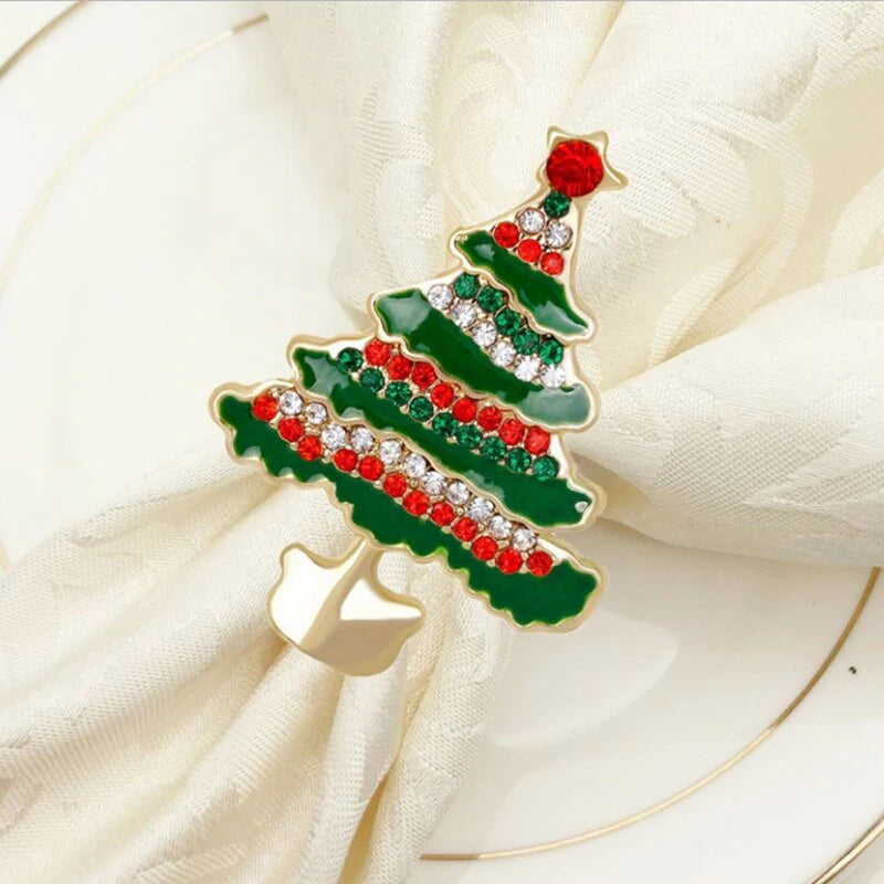 Christmas Napkin Rings Set