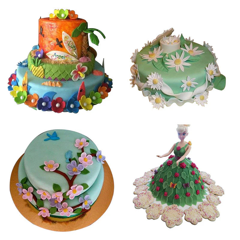 33 Pcs Fondant Cake - Decorating, Mold Mould Cookies Bakeware Set