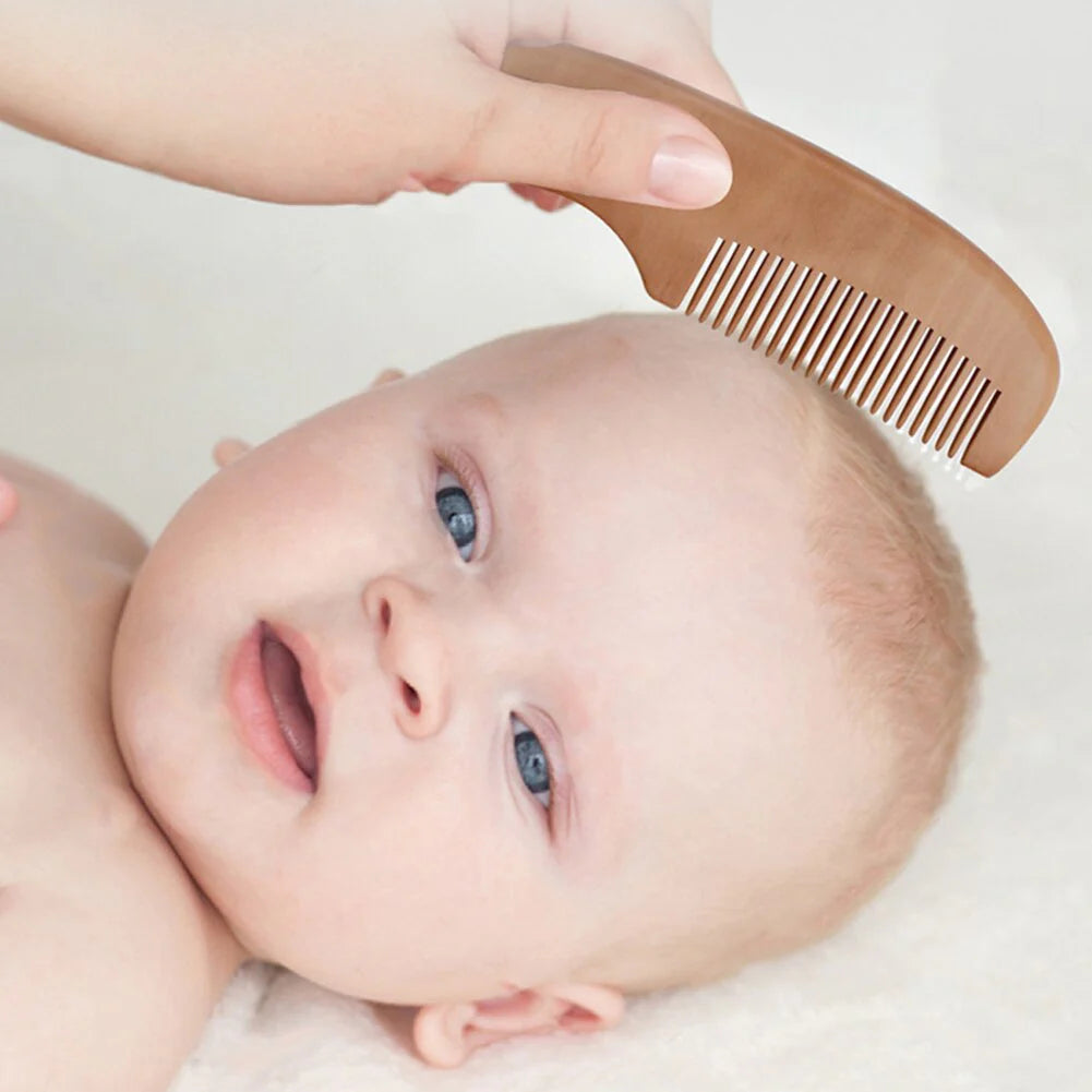 Natural Wool Baby Wooden Brush Comb