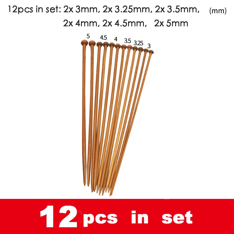 Bamboo Wooden Knitting Stick Needles