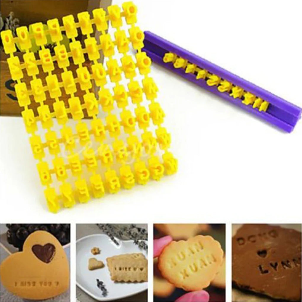 Alphabet Letter Cookie Biscuit Cake Decorate Mold