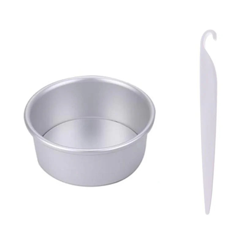 Aluminum Alloy Chiffon Cake Mold Set, 3 Tier Round Cakes Tins
