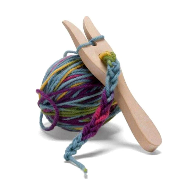 DIY Knitting Crafts Weaving Tool Wooden Fork