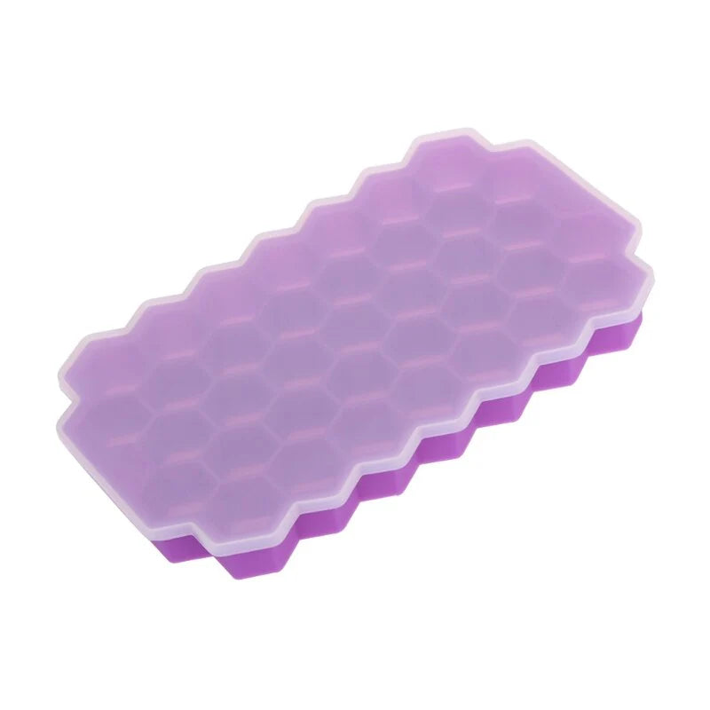 37 Grids Honeycomb Mini Ice Maker Cube Silicone Tray Mold