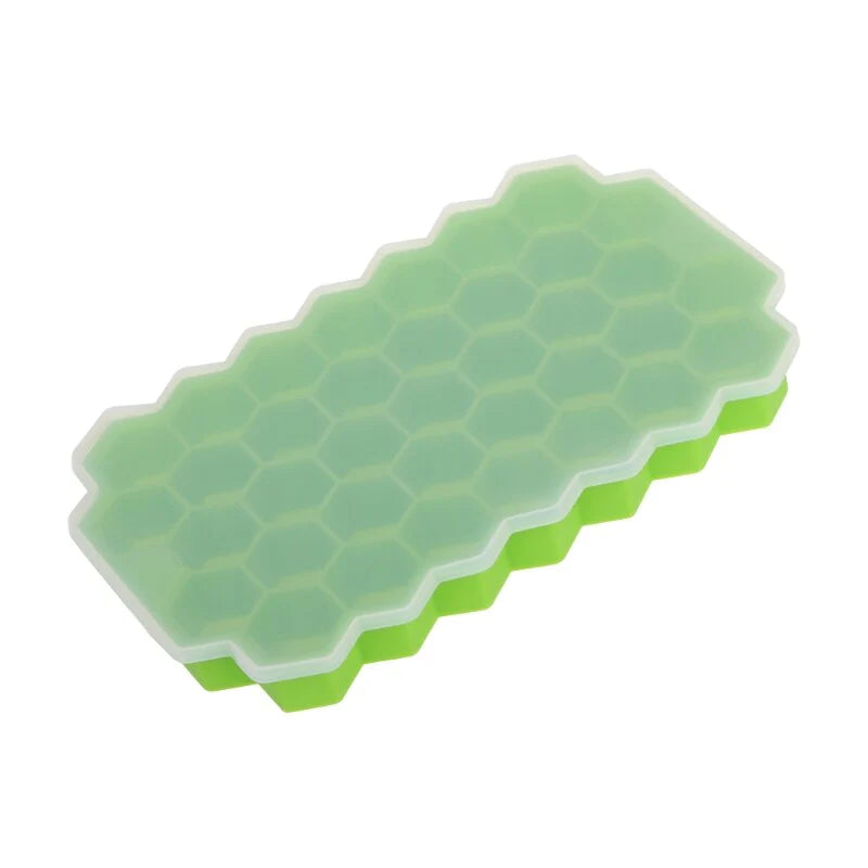 37 Grids Honeycomb Mini Ice Maker Cube Silicone Tray Mold