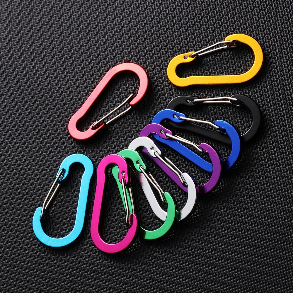Carabiner Backpack, Climbing Fishing-Hook, Keychain Lock, Buckle Clip Tools