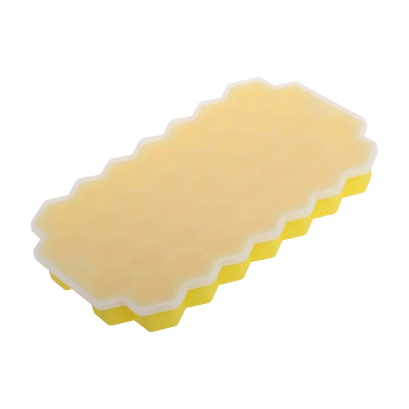 37 Grids Honeycomb Mini Ice Maker Cube Silicone Tray Mold