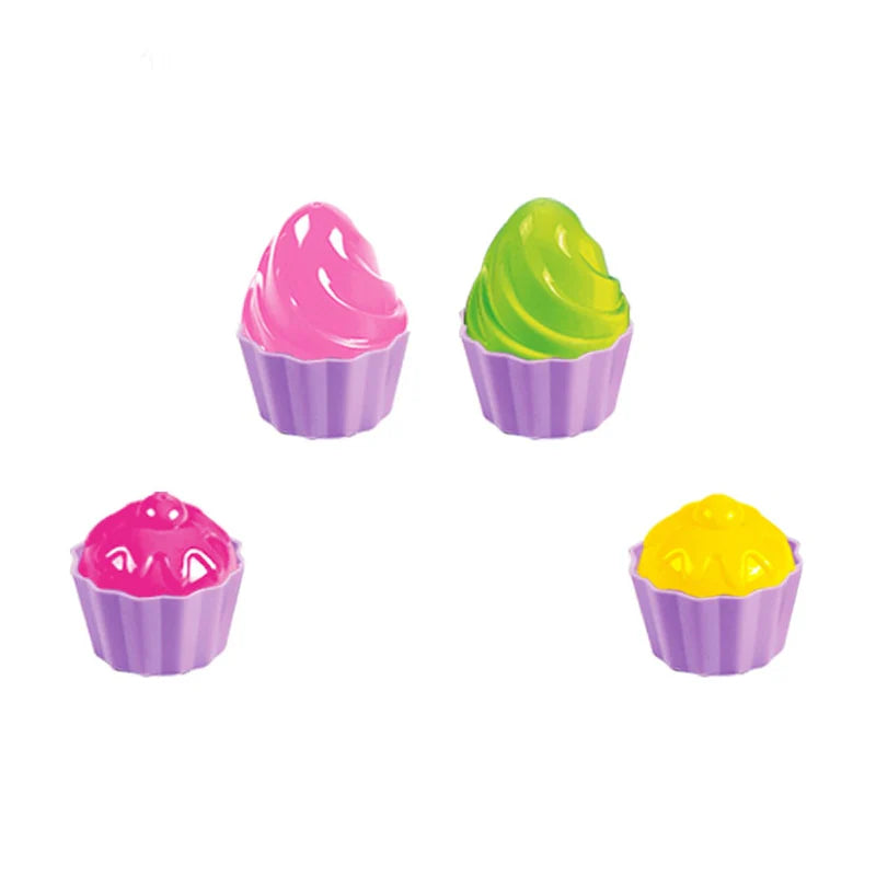 9 Pcs/set Baby Beach Sand, Spoon Ice Cream Cake Mould Mold Beach Toys Kits Funny Kawaii Educational Gifts for Kids / Children
