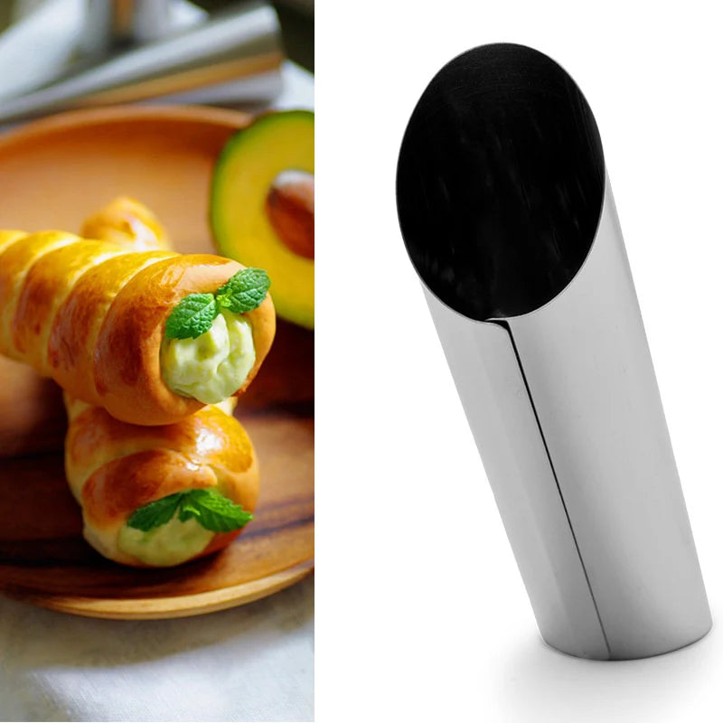 Cannoli Forms Cake Horn Mold Stainless Steel Tubes Shells Cream Pastry Baking