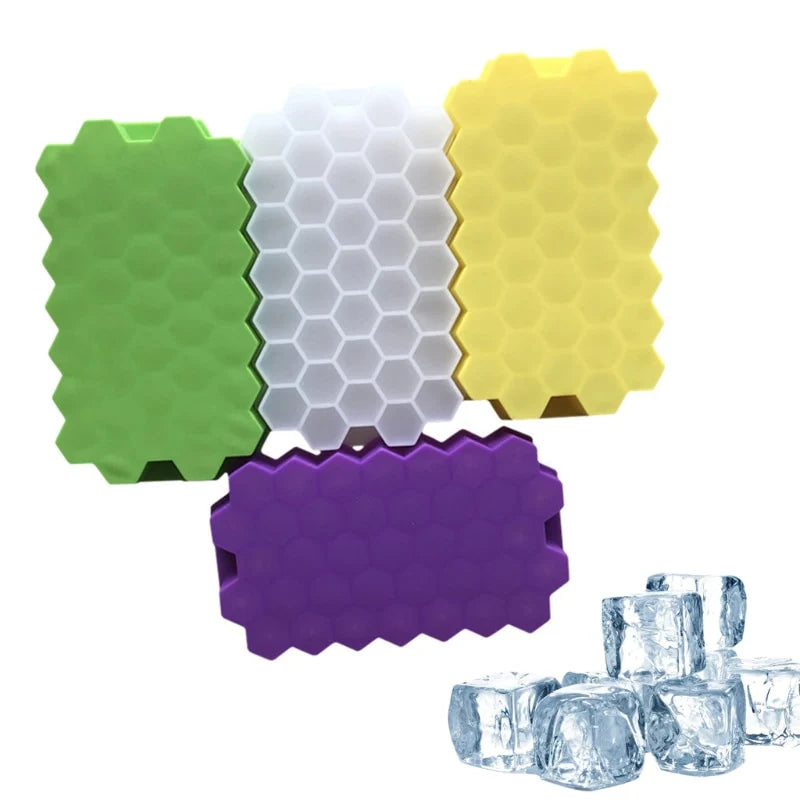 37 Grids Honeycomb Mini Ice Maker Cube Silicone Tray Mold