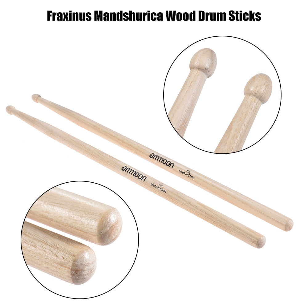 Wooden Drum Sticks, Fraxinus Mandshurica, Wood Set