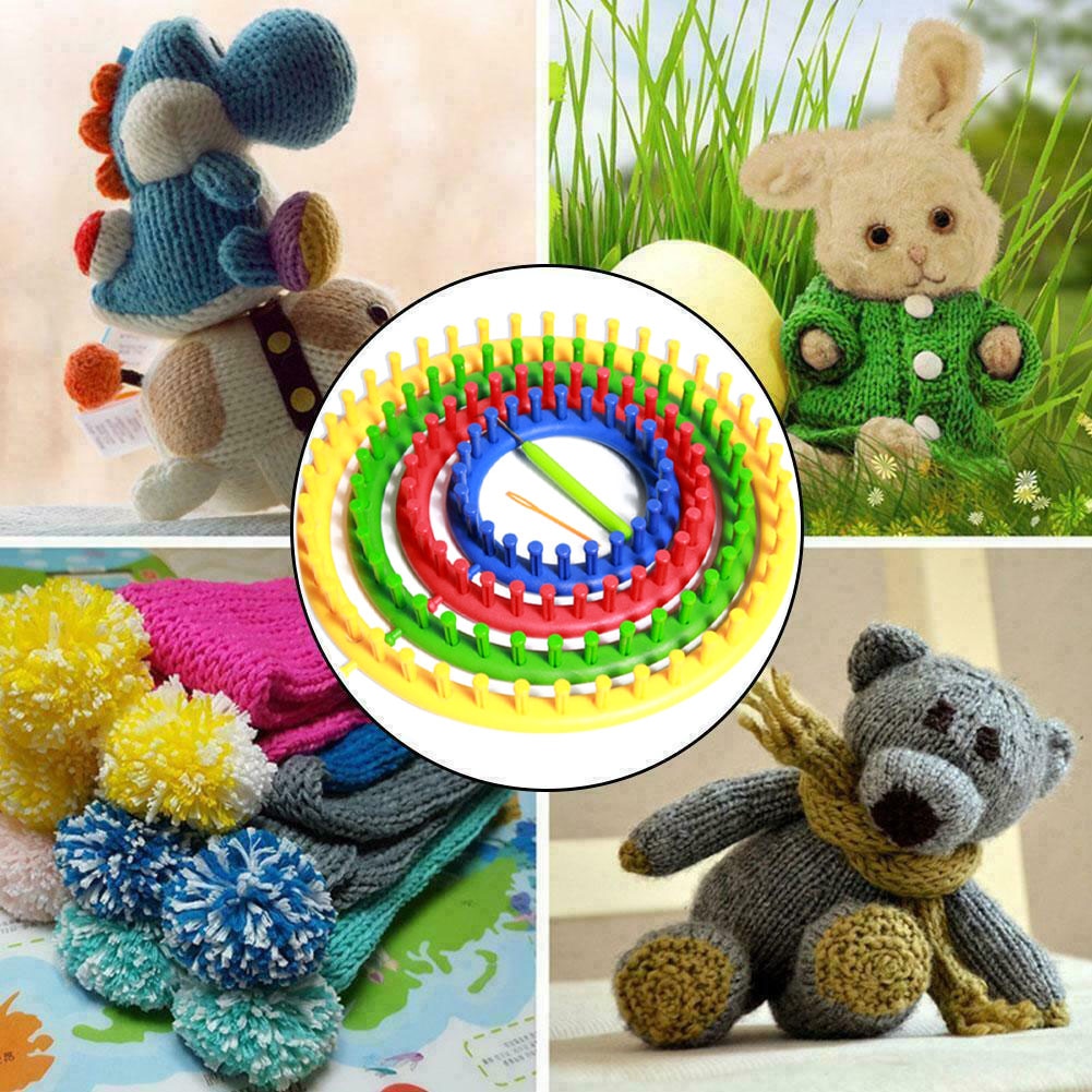DIY Handmade PP Knitting Looms Craft Tool Sock Circle