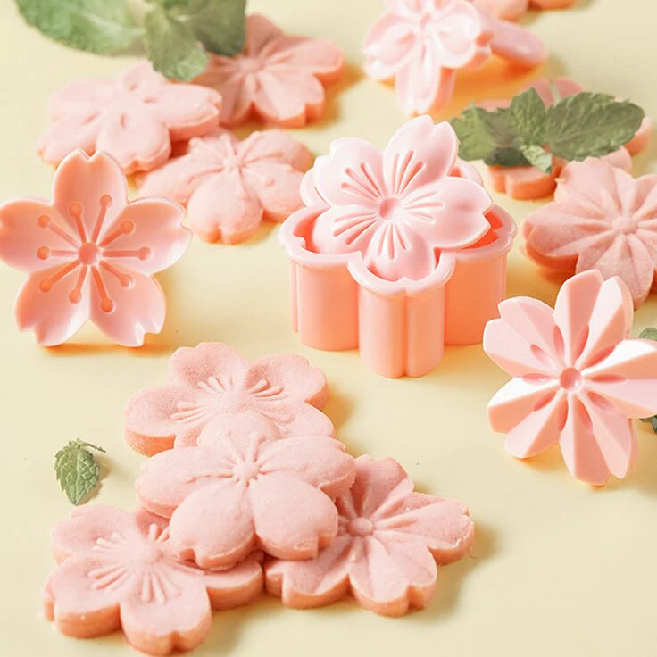 Cutter Pink Cherry Blossom Flower Charm DIY Floral Mold