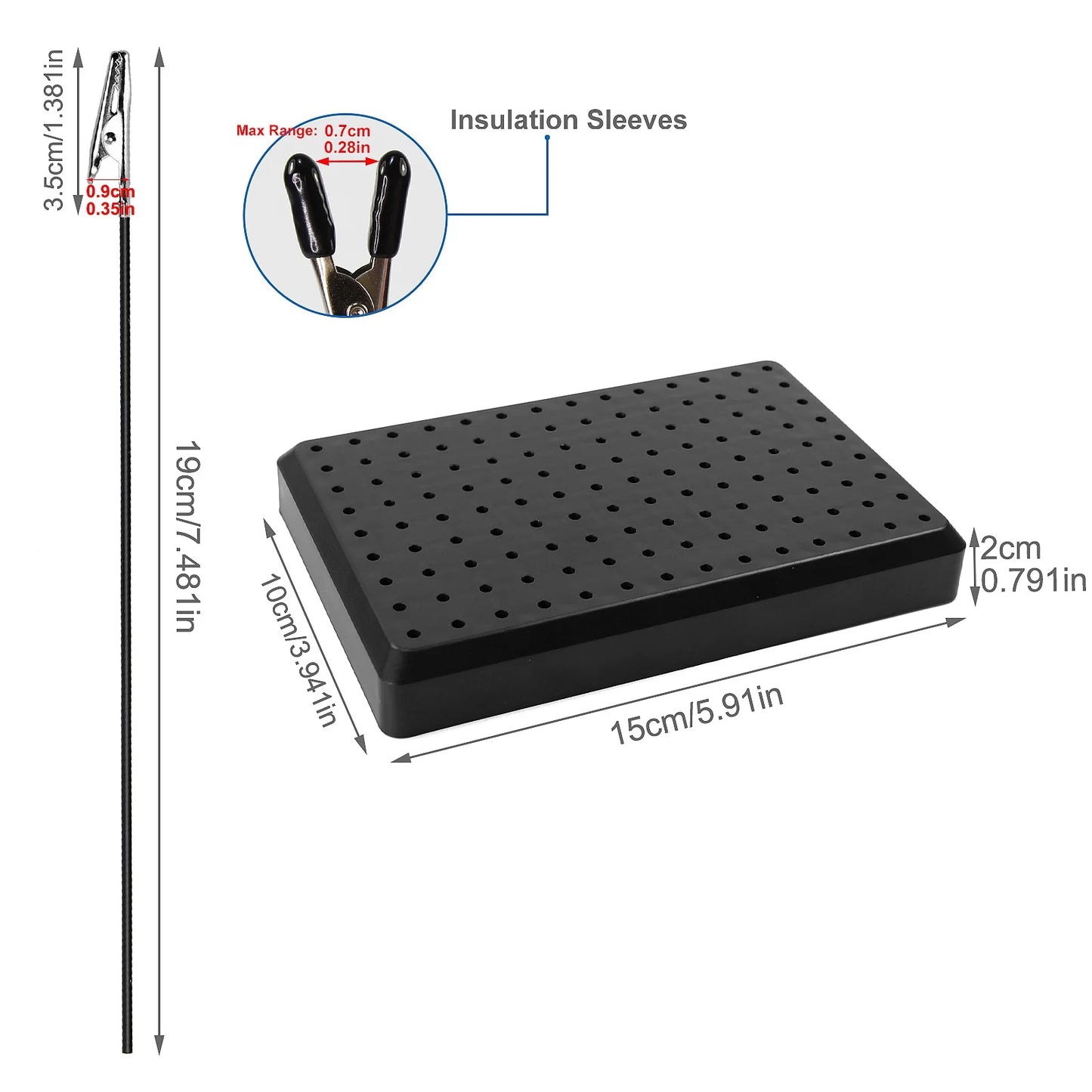 Holes Painting Stand Base Alligator Clips With Rubber Cover Set Updated Modeling Tools Great Gift