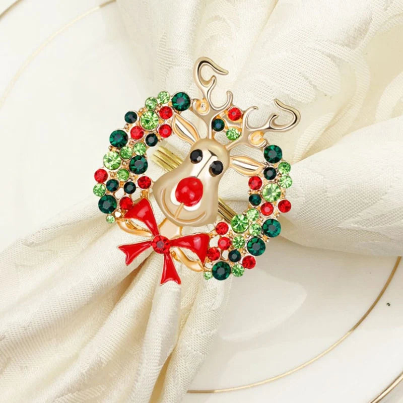 Christmas Napkin Rings Set