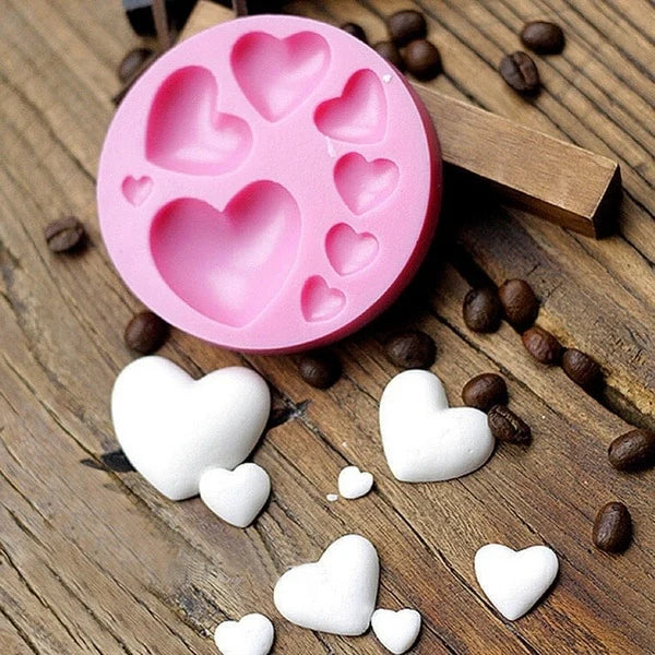 Heart Chocolate Cake Fondant Mold