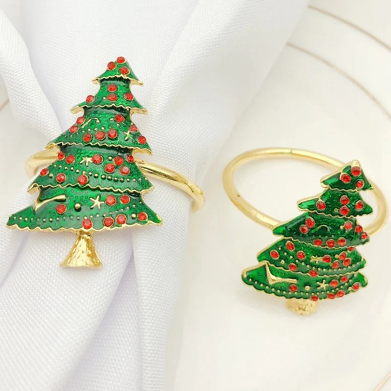Christmas Napkin Rings Set