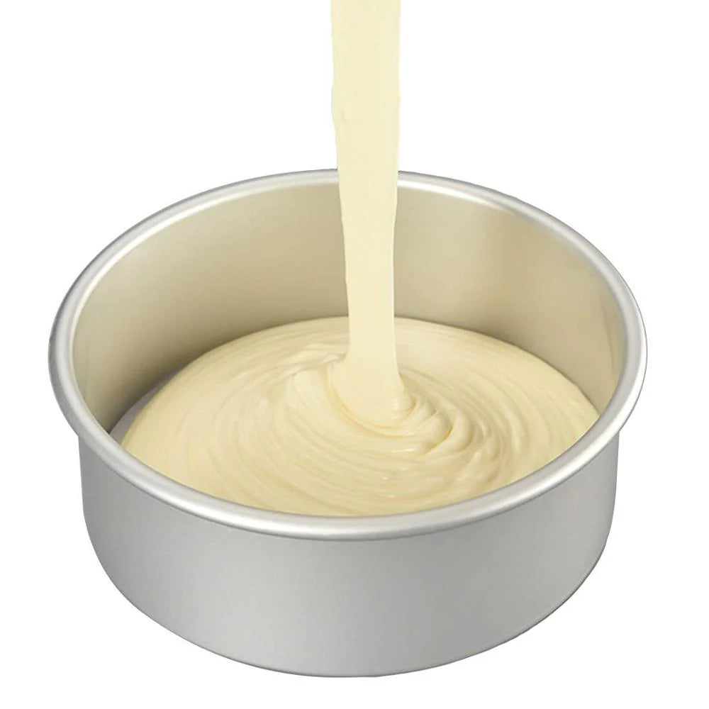 Aluminum Alloy Chiffon Cake Mold Set, 3 Tier Round Cakes Tins