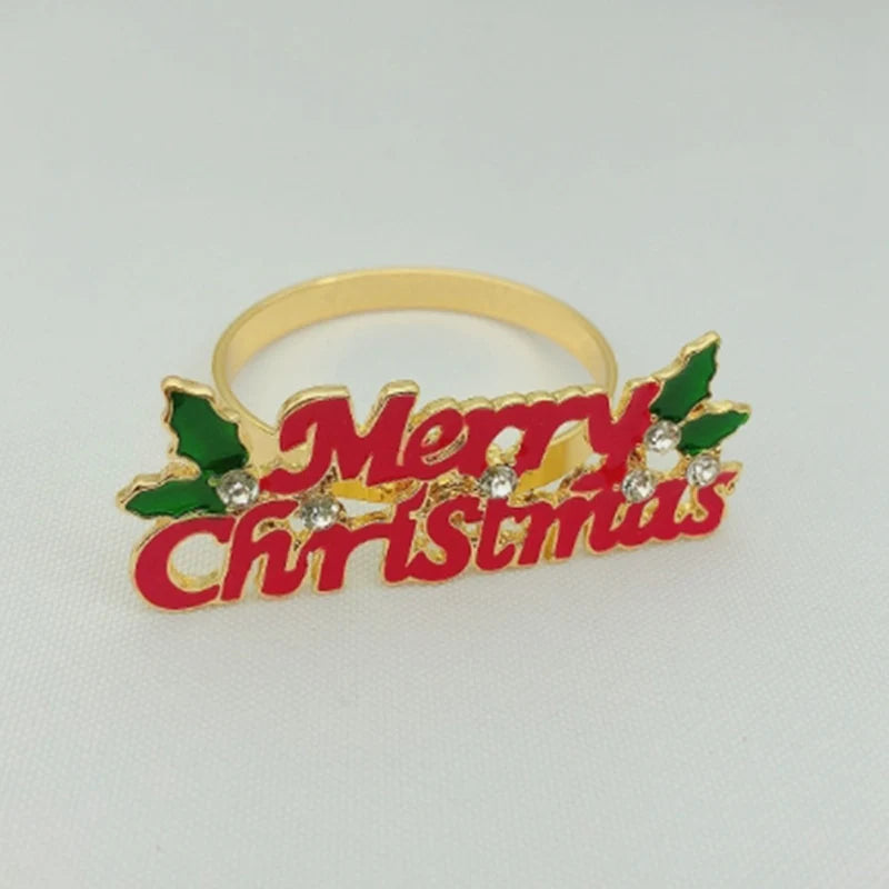 Christmas Napkin Rings Set