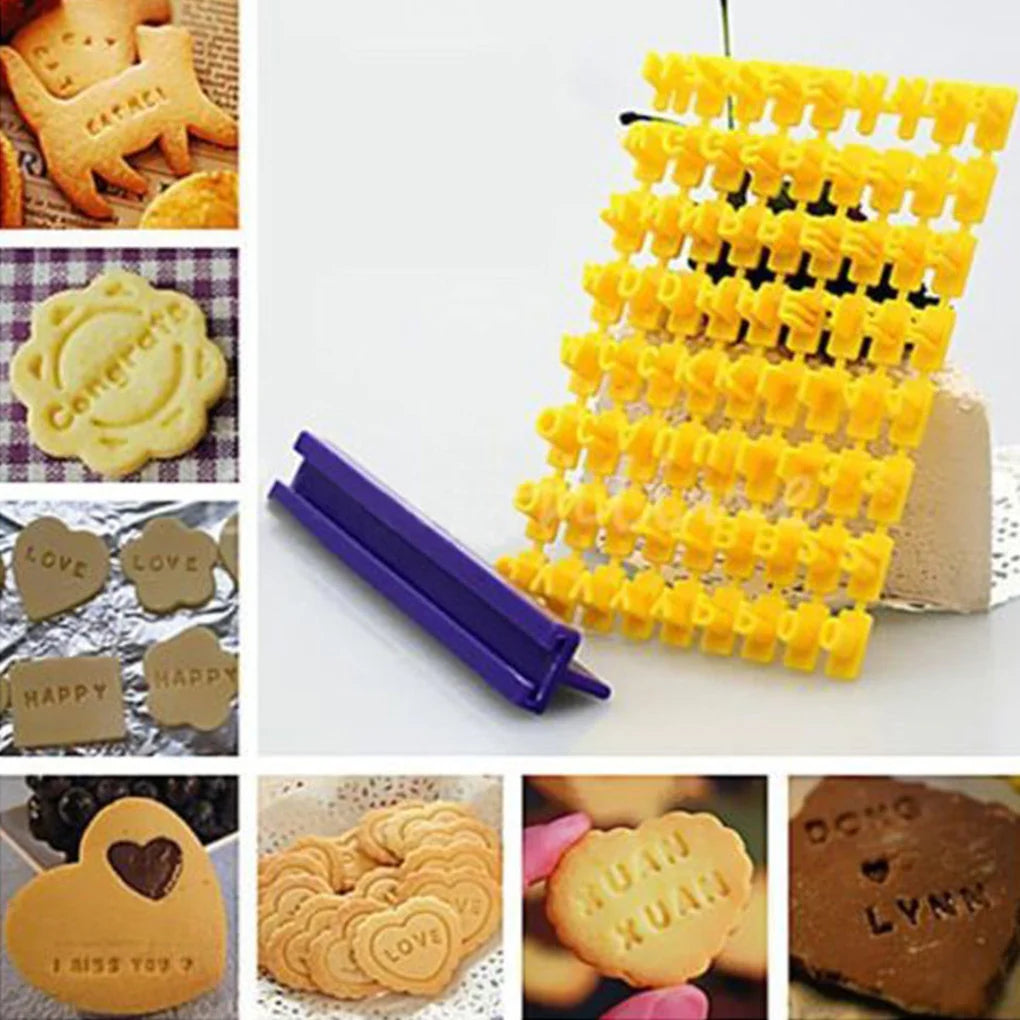 Alphabet Letter Cookie Biscuit Cake Decorate Mold