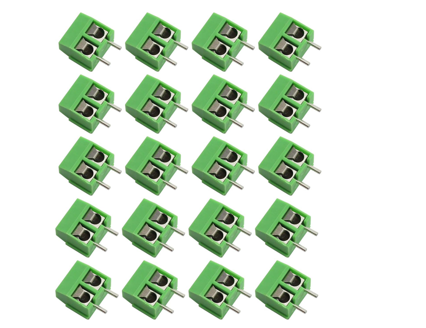 5mm 2 Pin Screw Terminal Block Connector PCB Mount for Arduino 300V 10A