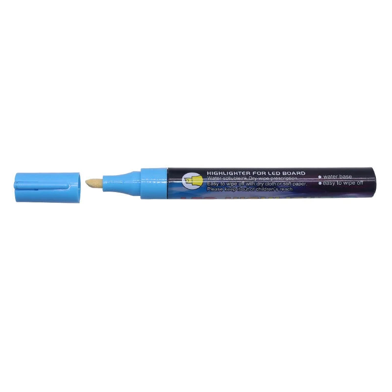 LED Highlighter Marks Pen Queen Bee Marker Pen 135mm*4mm 8 Colors Optional Bevel Nib Paintbrush Beekeeping Tools