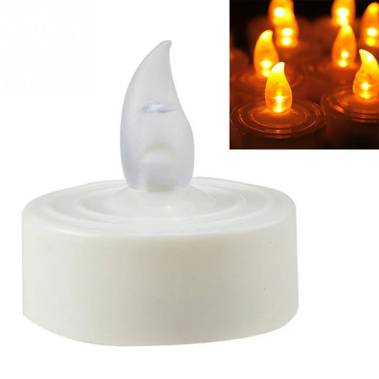 12PCS Electronic LED Tea Light Candles - Realistic, Battery Powered, Flameless Candles