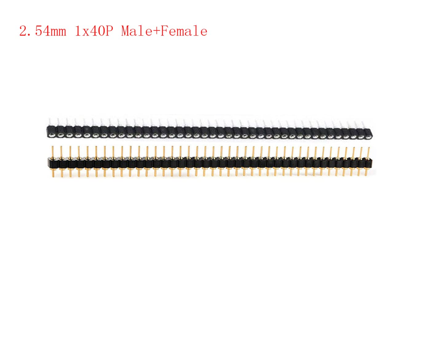 Single Row Round Headers Machine Pin Female 0.1" 2.54mm 40 Pins