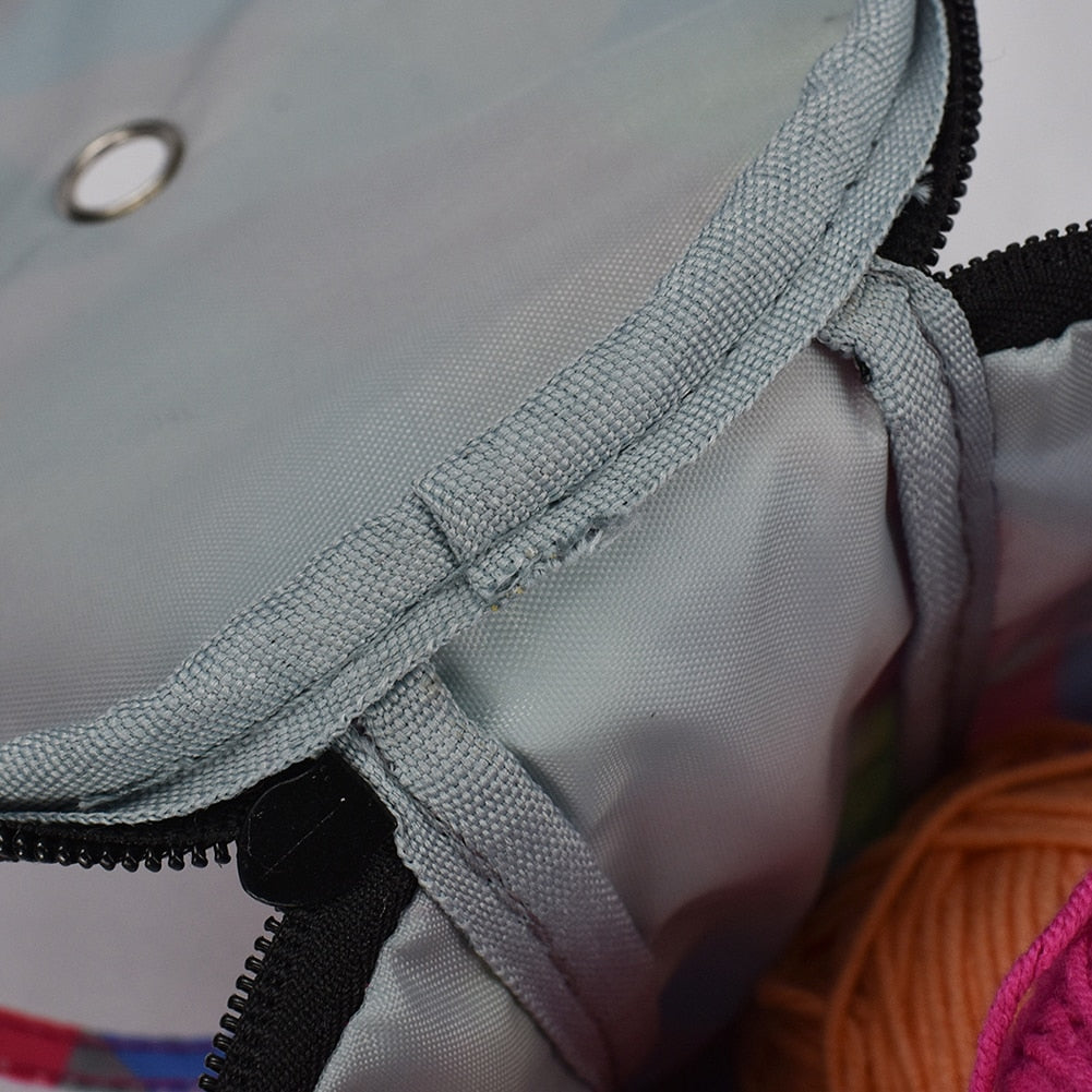 Knitting Wool Yarn, Crochet, Sewing Needle, Weaving Tool Tote Storage Bag