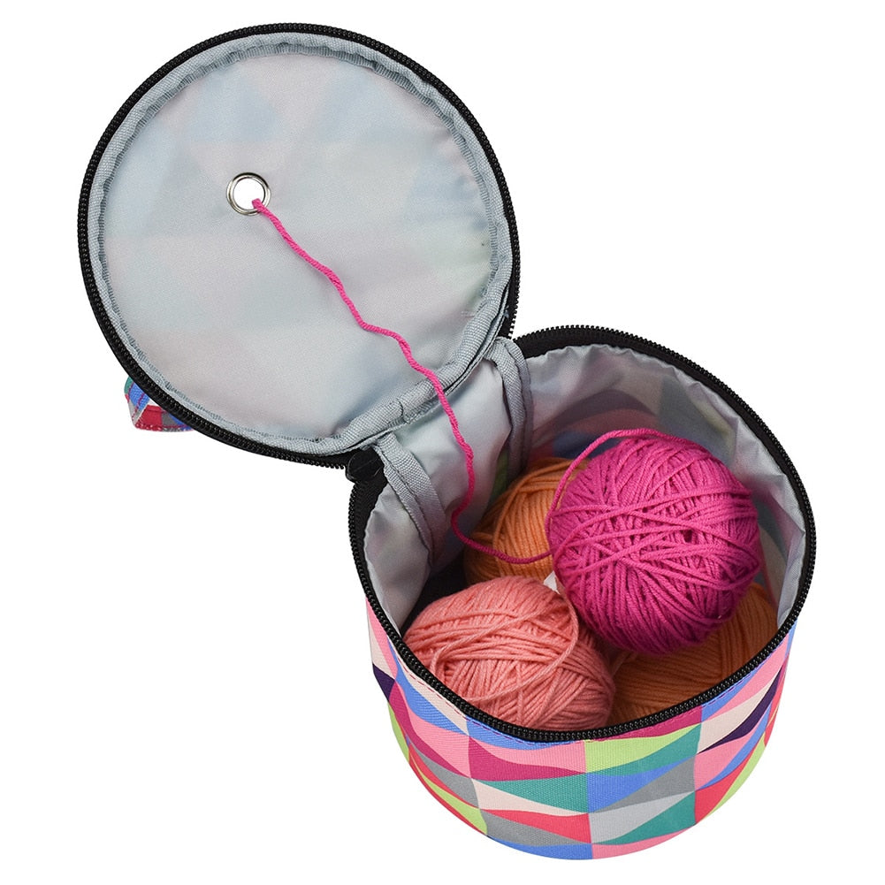 Knitting Wool Yarn, Crochet, Sewing Needle, Weaving Tool Tote Storage Bag