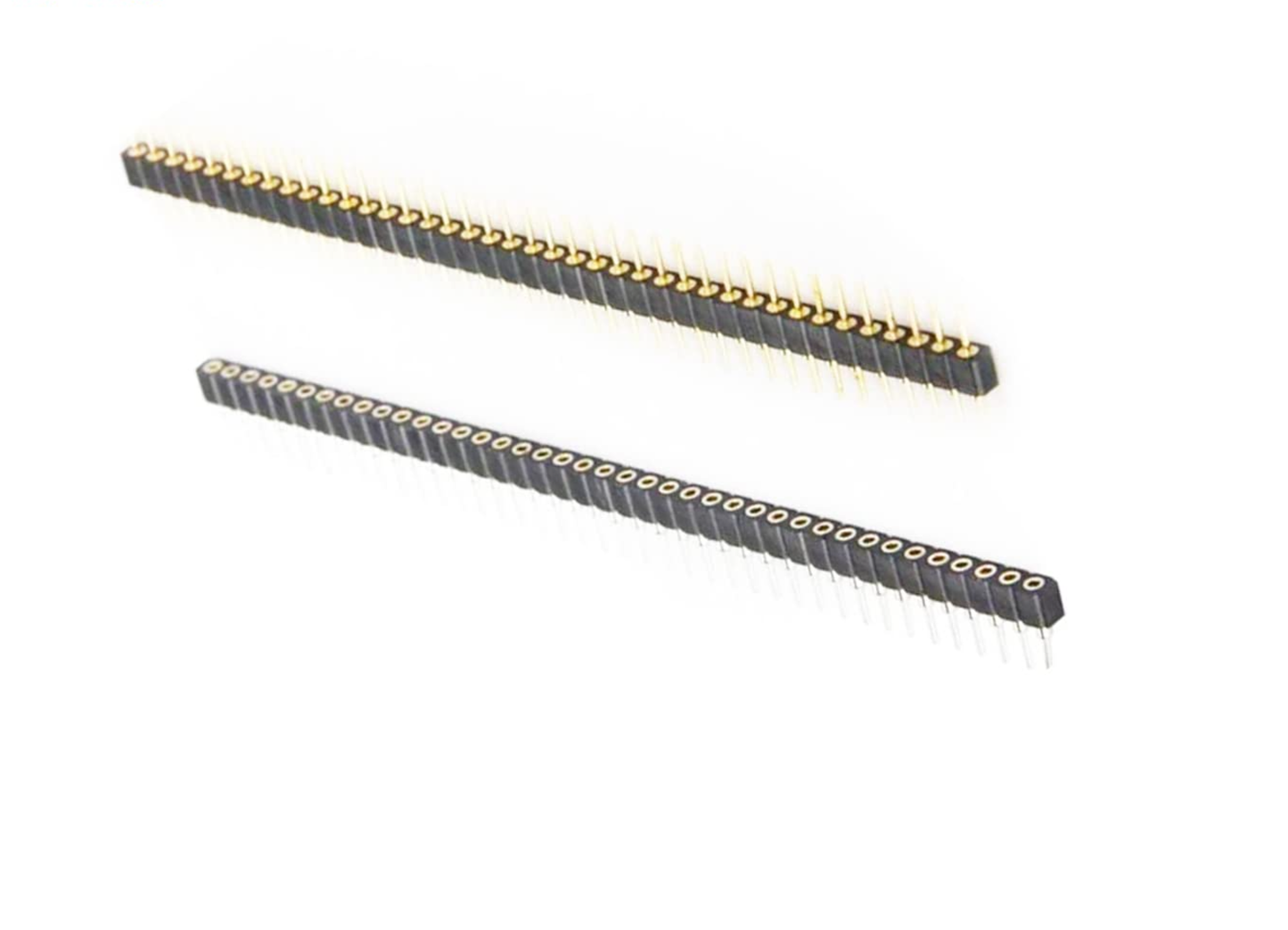 Single Row Round Headers Machine Pin Female 0.1" 2.54mm 40 Pins