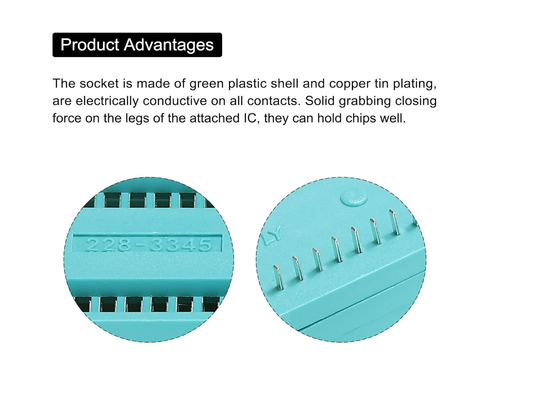 PATIKIL Universal IC Test ZIF Socket 28 Pin 2.54mm Pitch for Microcontroller, Chip, Breadboard, Program IC's,