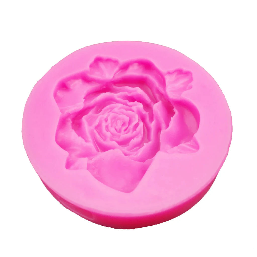 Roses Flowers chocolate wedding cake decorating, baking fondant silicone mold Clay