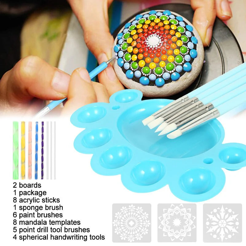 Painting Rocks Pottery Portable Multifunction Embossing Dot Kit