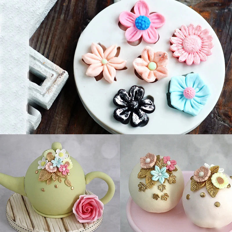 3D Silicone Cake Border Decoration - Sugarcraft Cake Mold Polymer Clay