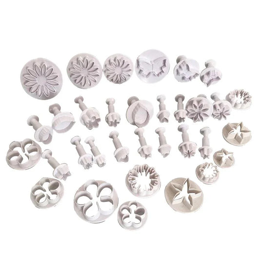 33 Pcs Fondant Cake - Decorating, Mold Mould Cookies Bakeware Set