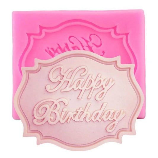 Happy Birthday Letter Form Silicone Mold