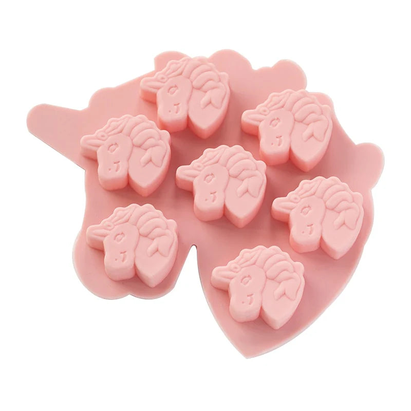 Unicorn Shape Handmade Soap Silicone Mold - Cake Decorating Soap Molds