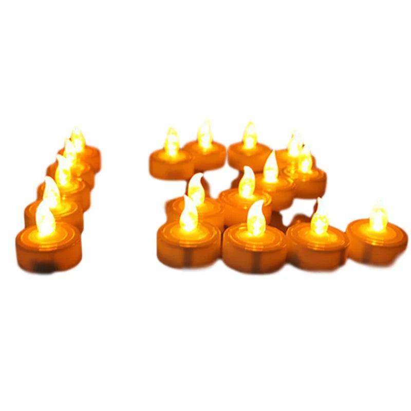 12PCS Electronic LED Tea Light Candles - Realistic, Battery Powered, Flameless Candles