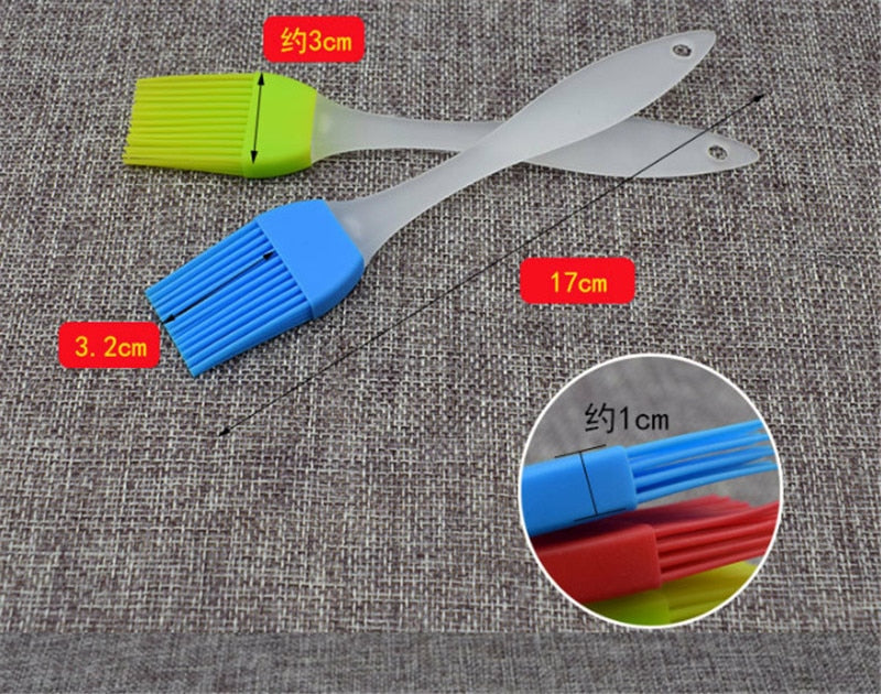 Silicone small barbecue brush - Heat resistant lint free kitchen baking tools cake