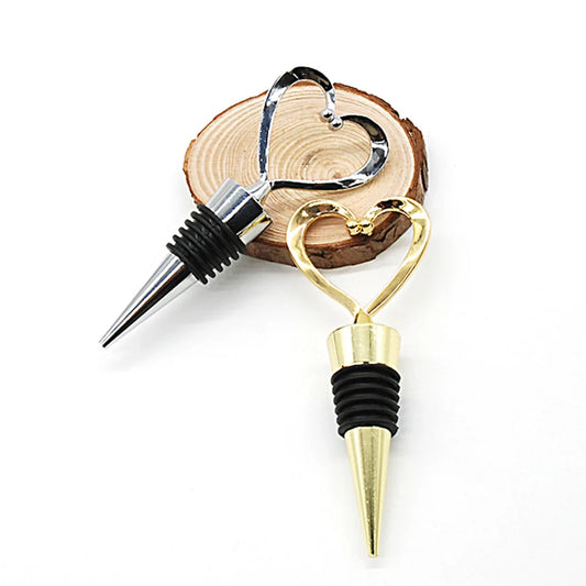 Elegant, Reusable, Heart Shaped Wine - Champagne Used as Wine Bottle Stopper